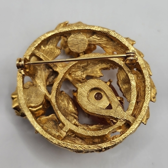 Vintage Brooch with Colorful Stones Unsigned - Picture 2 of 6